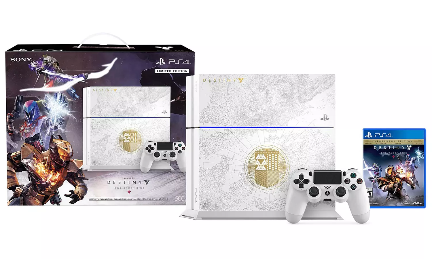 Sony PlayStation 4 500GB System Bundle with Destiny: The Taken King - Primary Image