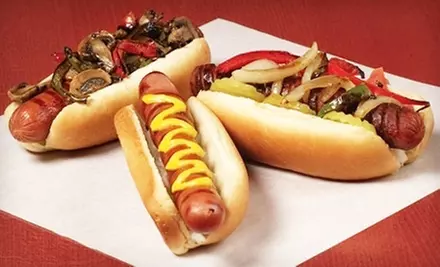 $5 for $10 Worth of Hot Dogs, Sausages, and Burgers at Jerry's Wood-Fired Dogs - Primary Image