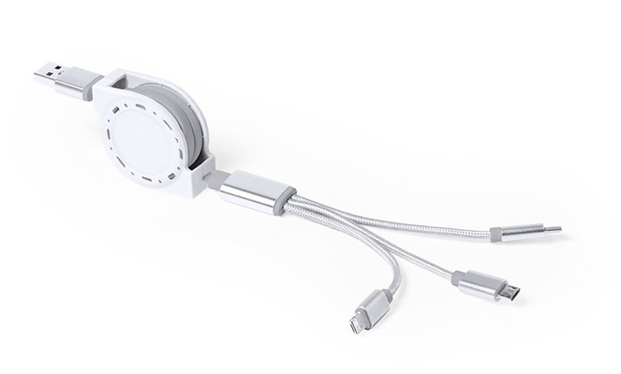 Image 3: Chargeur avec câble USB rétractable
