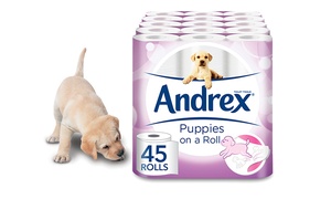 Andrex Toilet Paper, 45 Rolls 