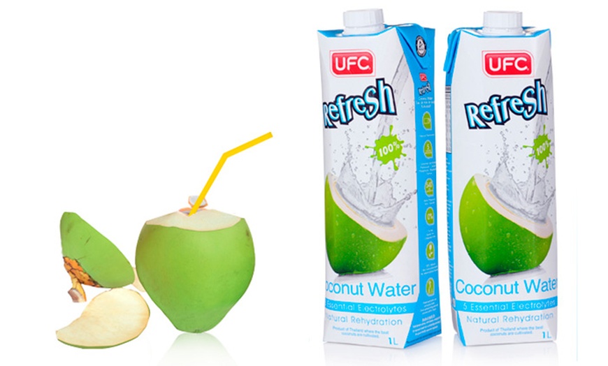 Image 1: Six 1L cartons of Coconut Water