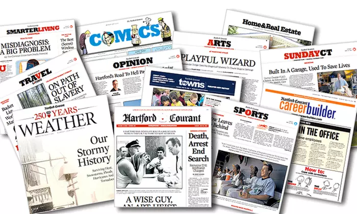 52-Week Sunday-Only or Thursday–Sunday Subscription to the “Hartford Courant” (Up to 93% Off) - Primary Image