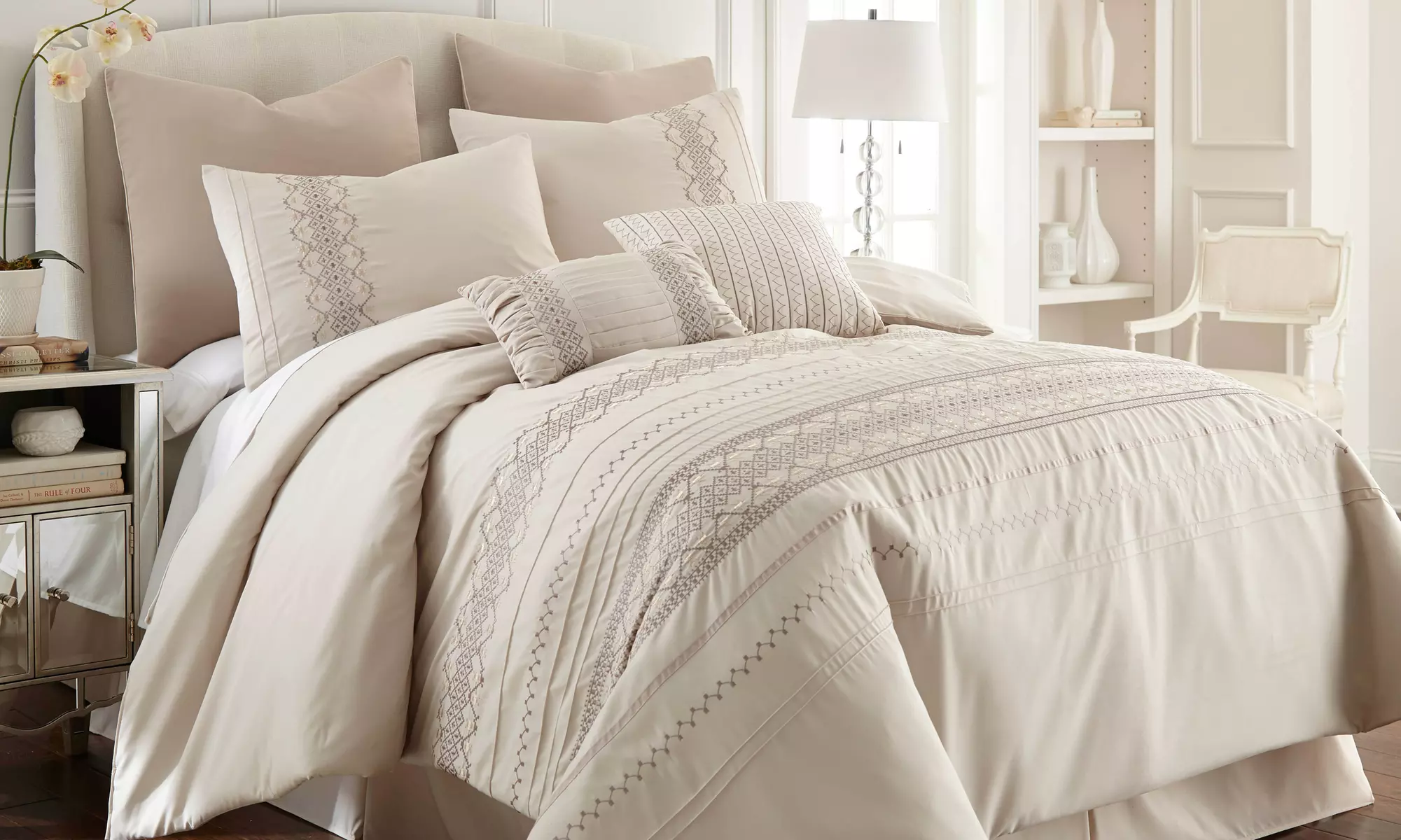 Embroidered Comforter Set (8-Piece) - Primary Image