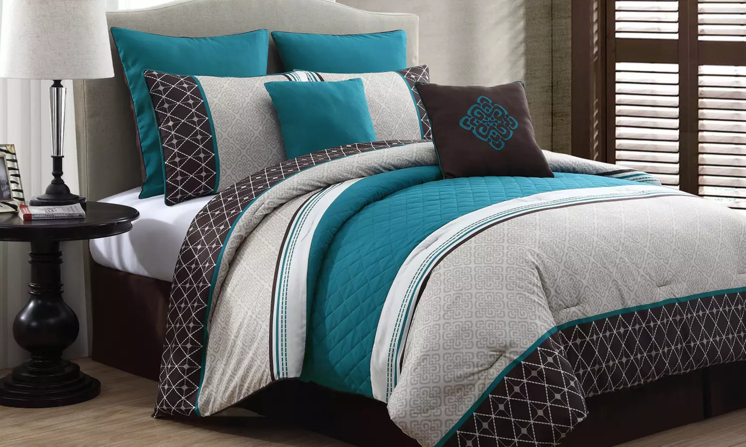 Phyllis Embossed 8-Piece Comforter Set - Second Medium