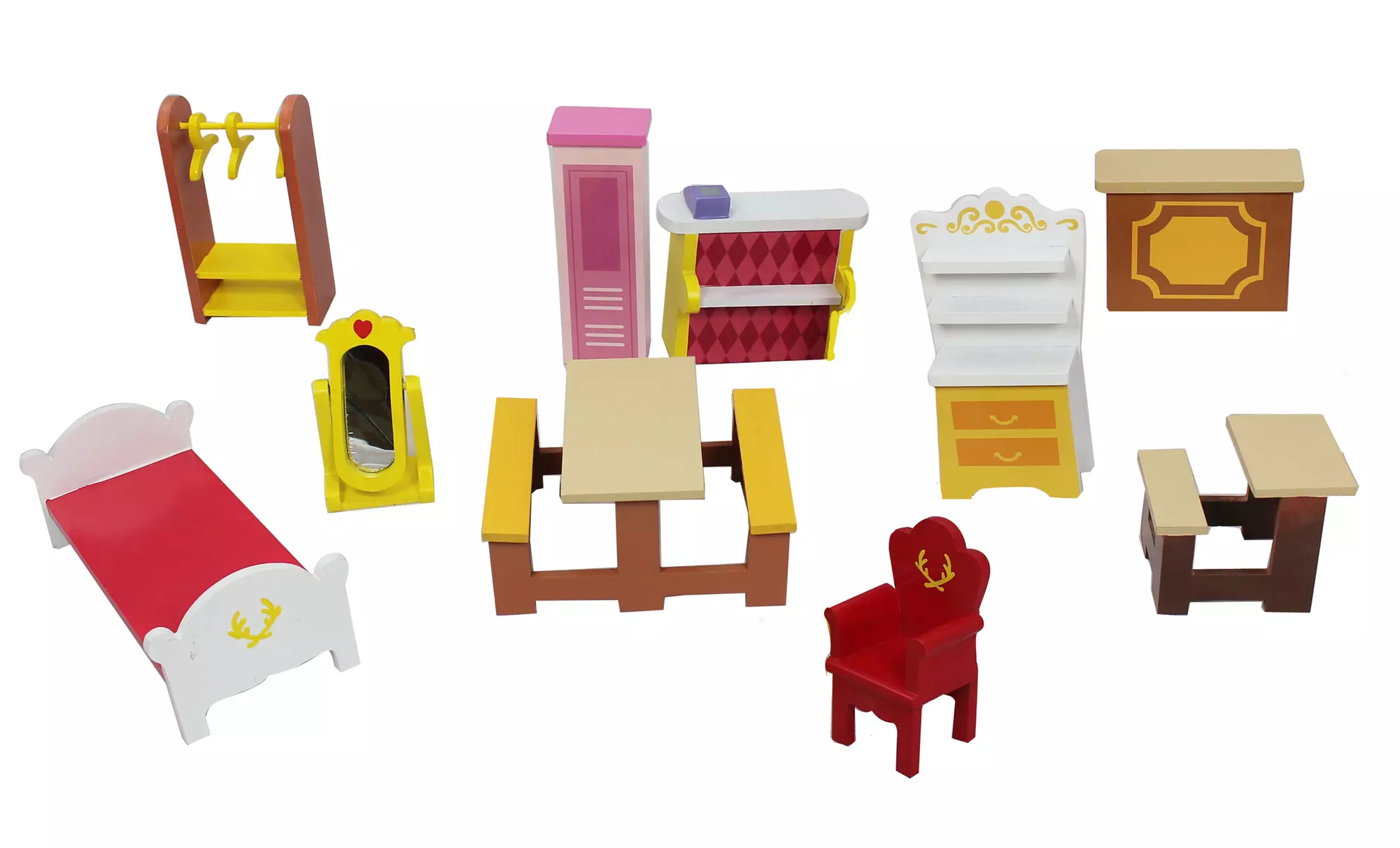 Fancy Castle Wooden Dollhouse with Furniture Set - Second Medium