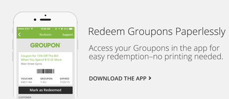 Redeem Groupons Paperlessly