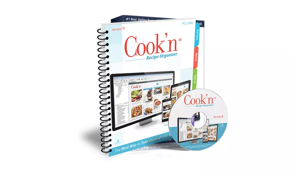 Cook'n Recipe Organizer Software Version 10 or 11 - Second Medium