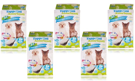50 o 100 tappetini assorbenti e profumati per cani e gatti