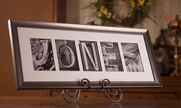 Alphabet Photography Free Shipping Custom Alphabet Photography from Sticks and Stones: $59.99 for 10x17 Framed Custom