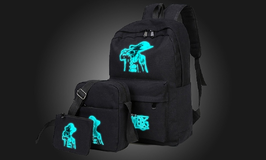 Image 10: Luminous Backpacks Three-Pc Set