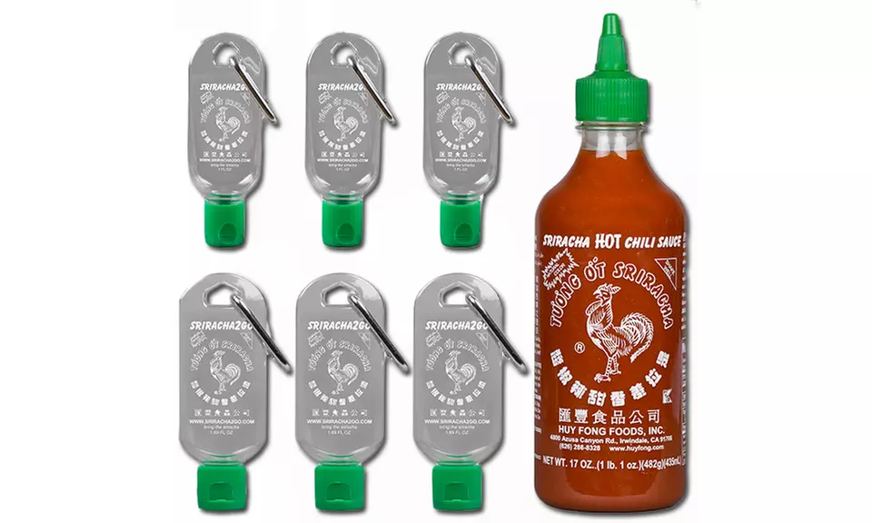 Sriracha2Go Gift Pack Bundles with Refillable Key Chain Bottles and Sriracha - Second Medium