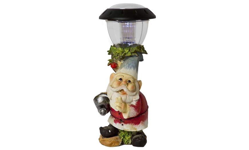 Image 4: Solar Garden Gnome Lights