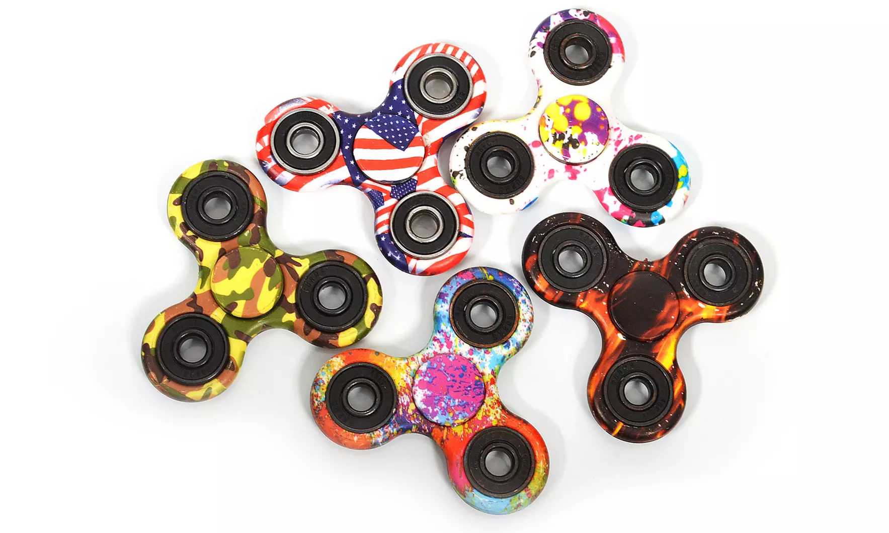 Camo Fidget Spinner with Bearings (1- or 3-Pack) - Primary Image