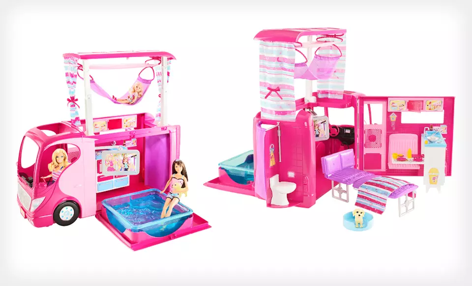 $49 for a Mattel Barbie Sisters Go Camping! Camper ($87.98 Total Value). Free Shipping and Free Returns. - Second Medium
