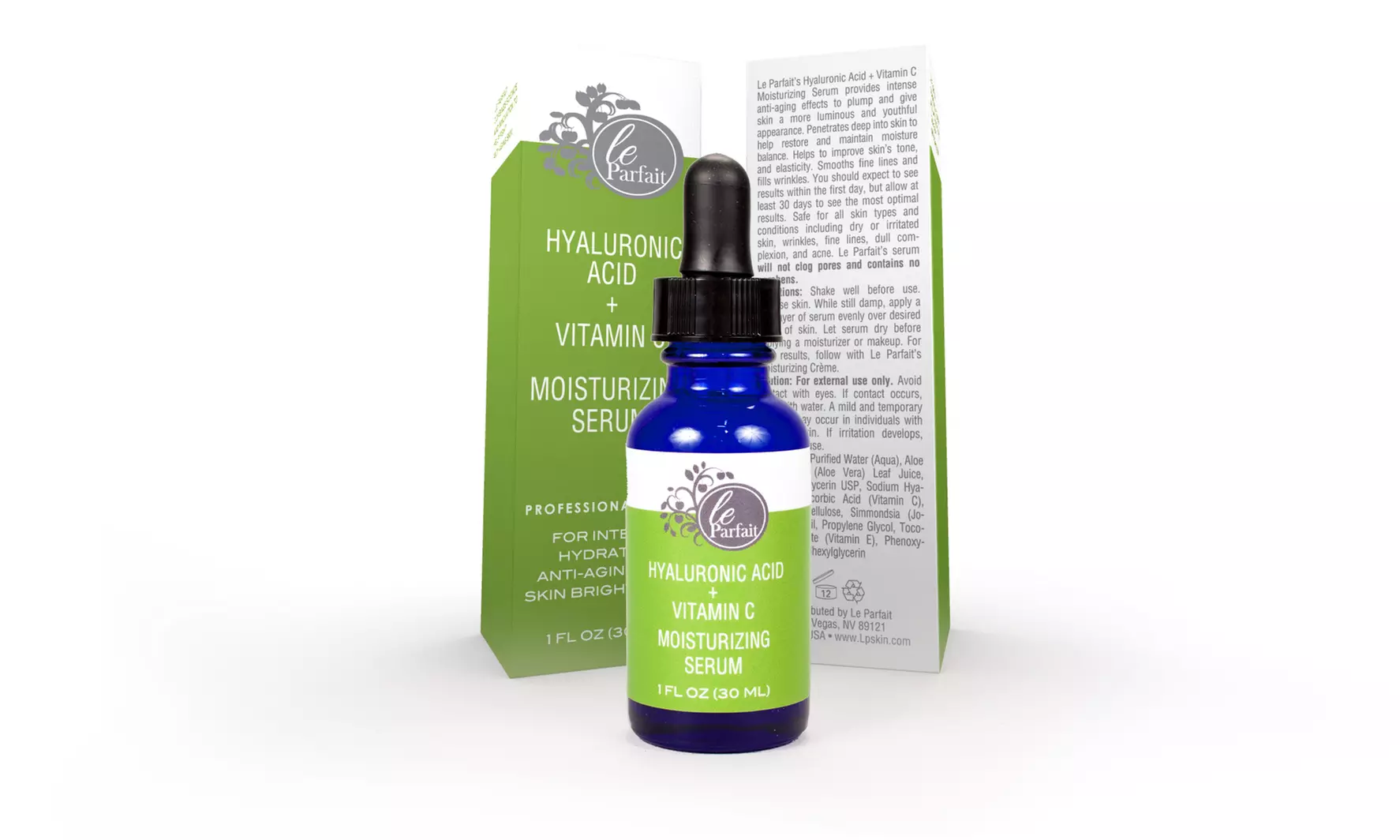 LeParfait Apple Stem Cell Anti-Aging Cream and Hyaluronic + Vitamin C Serum Bundle - Second Medium