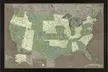 Magnetic USA and World Framed Travel Maps - Second Medium