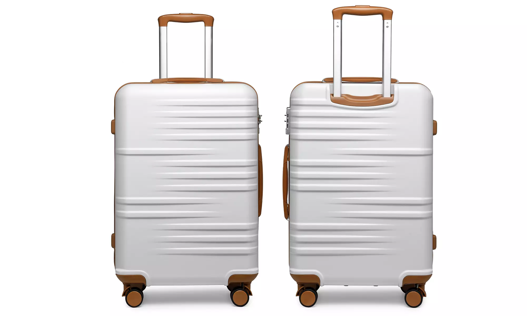 One- or Three-Piece British Traveller ABS Suitcase with Lock