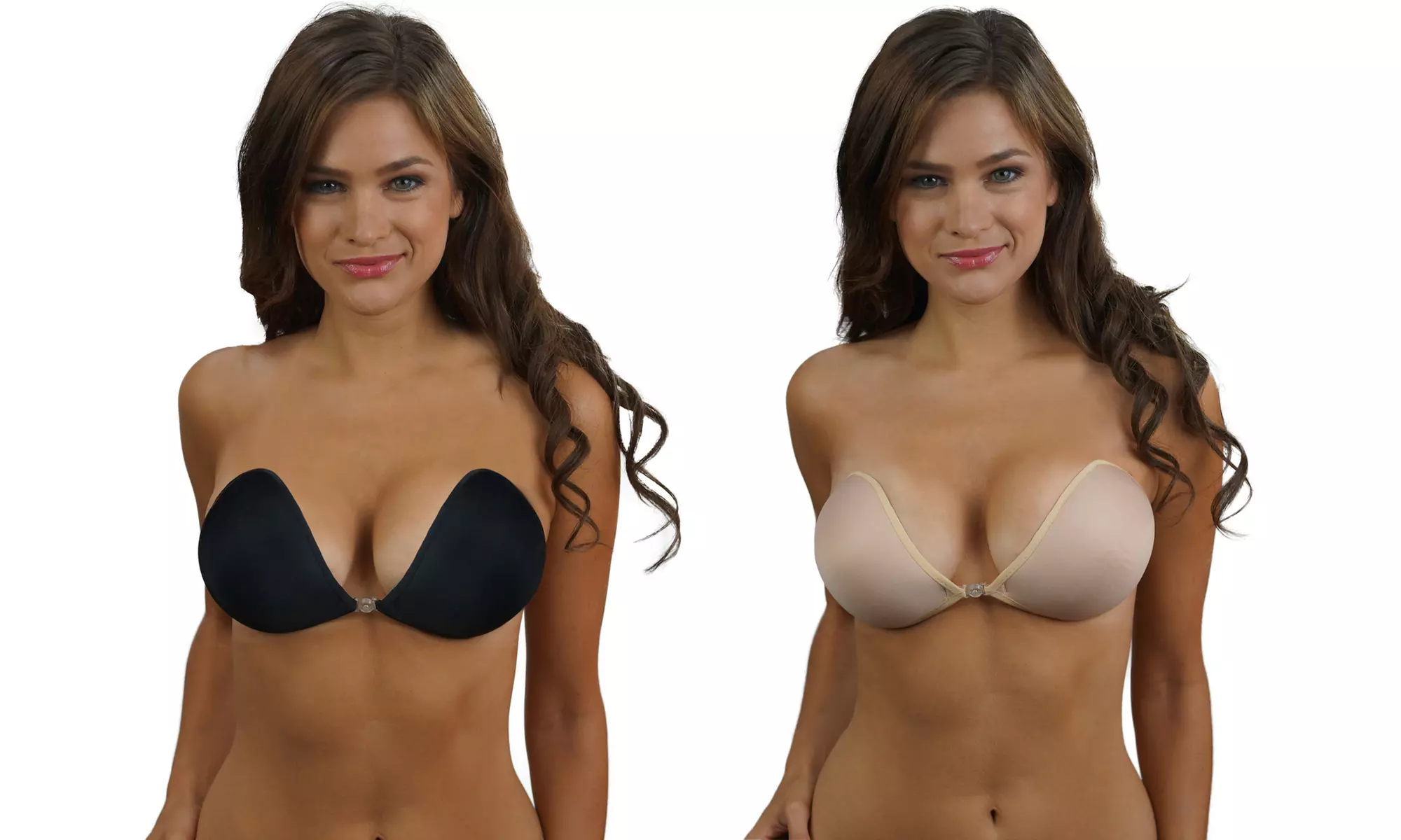 Pure Style Convertible Push-Up Adhesive Bras (2-Pack) (D cup) - Primary Image