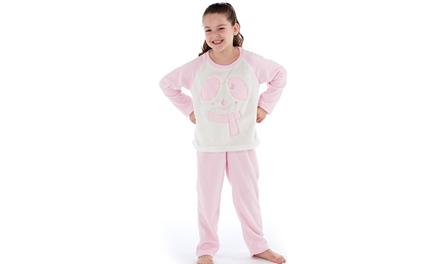 Image 9: Girls' Fleece PJ Set