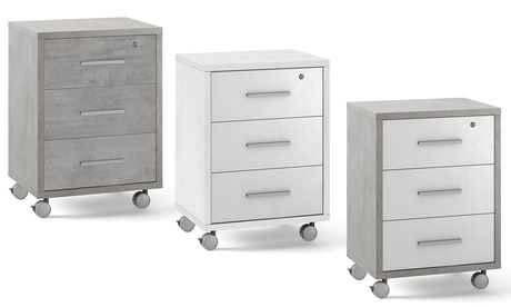 Cassettiera da ufficio disponibile in vari colori