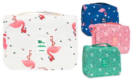 1 à 4 trousses de toilette à motif, coloris au choix