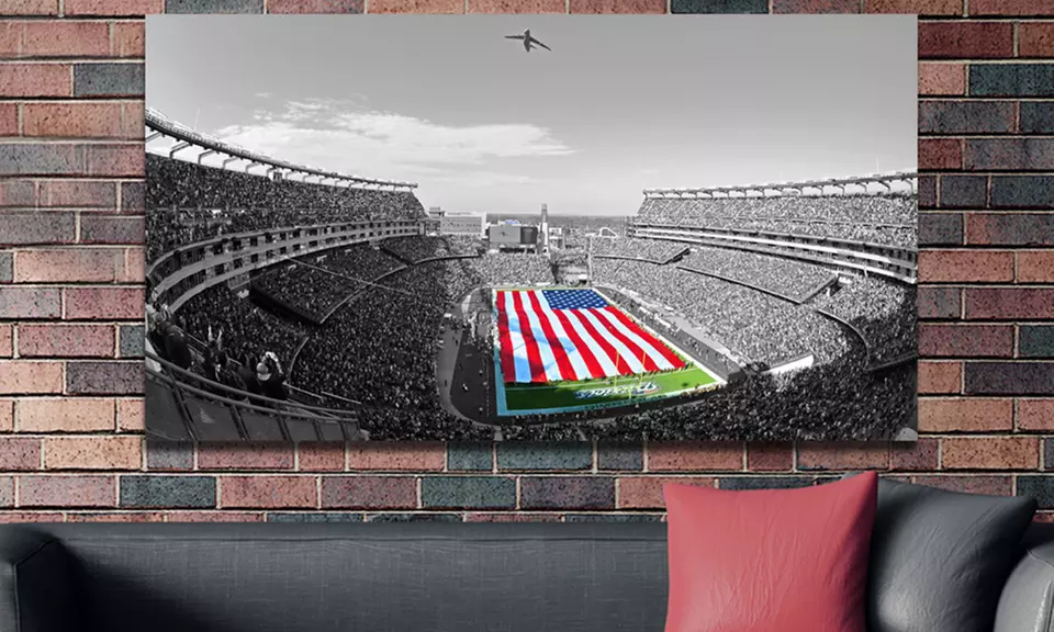 Touch of Color Football Stadium Gallery-Wrapped Canvas Print - Primary Image