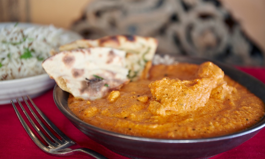 Image 1: Curry with Rice and Naan for Two