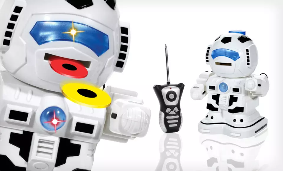 $29 for a GigaBot Disc-Shooting Remote-Controlled Robot ($75 List Price). Free Shipping. - Primary Image