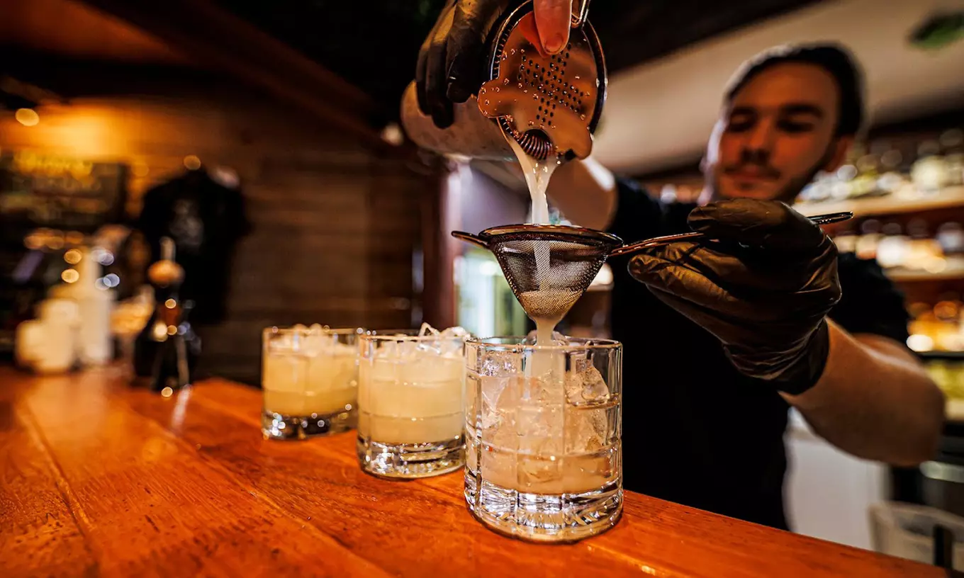 Enjoy Boneless Fried Chicken Platter with House Beer or Wine