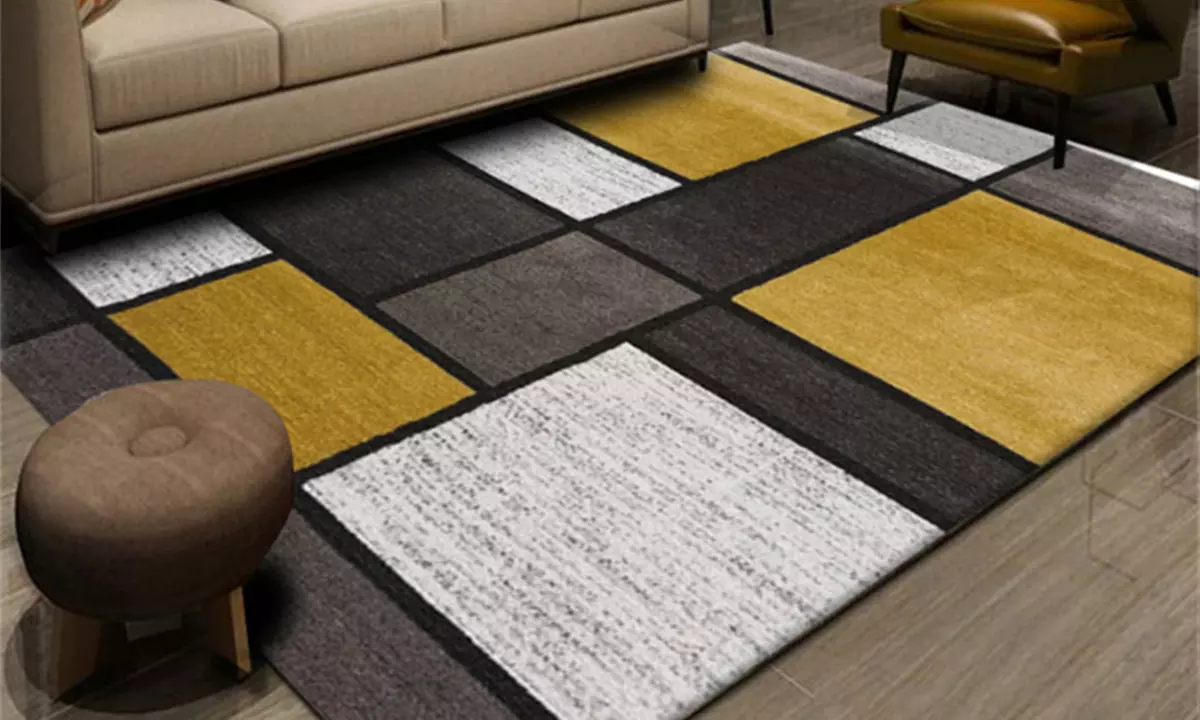 Modern Design Floor Mat - Primary Image