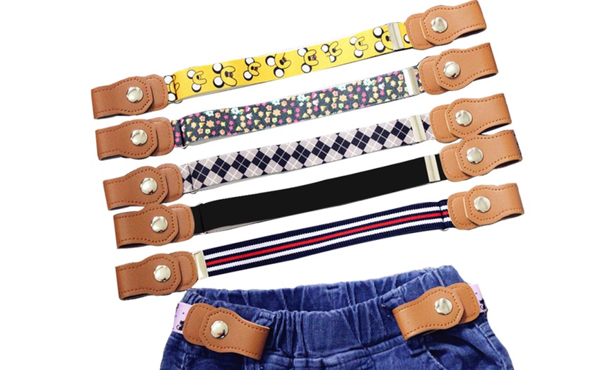 Image 3: Kids' Buckle-Free Elastic Belt