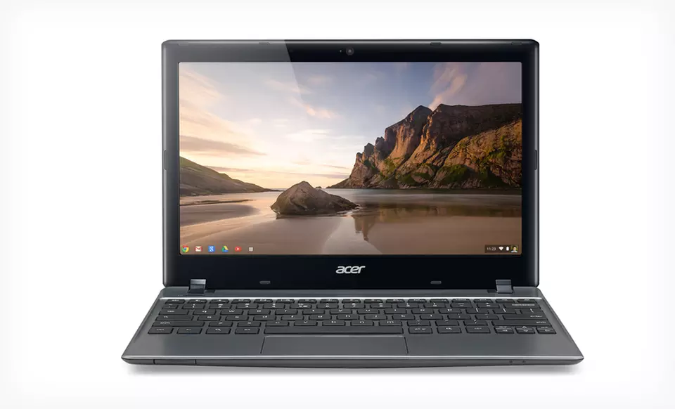 Acer 11.6" Chromebooks C710-2833 or C710-2856 with 16GB SSD and 2GB RAM (Refurbished). Free Returns.﻿  - Primary Image