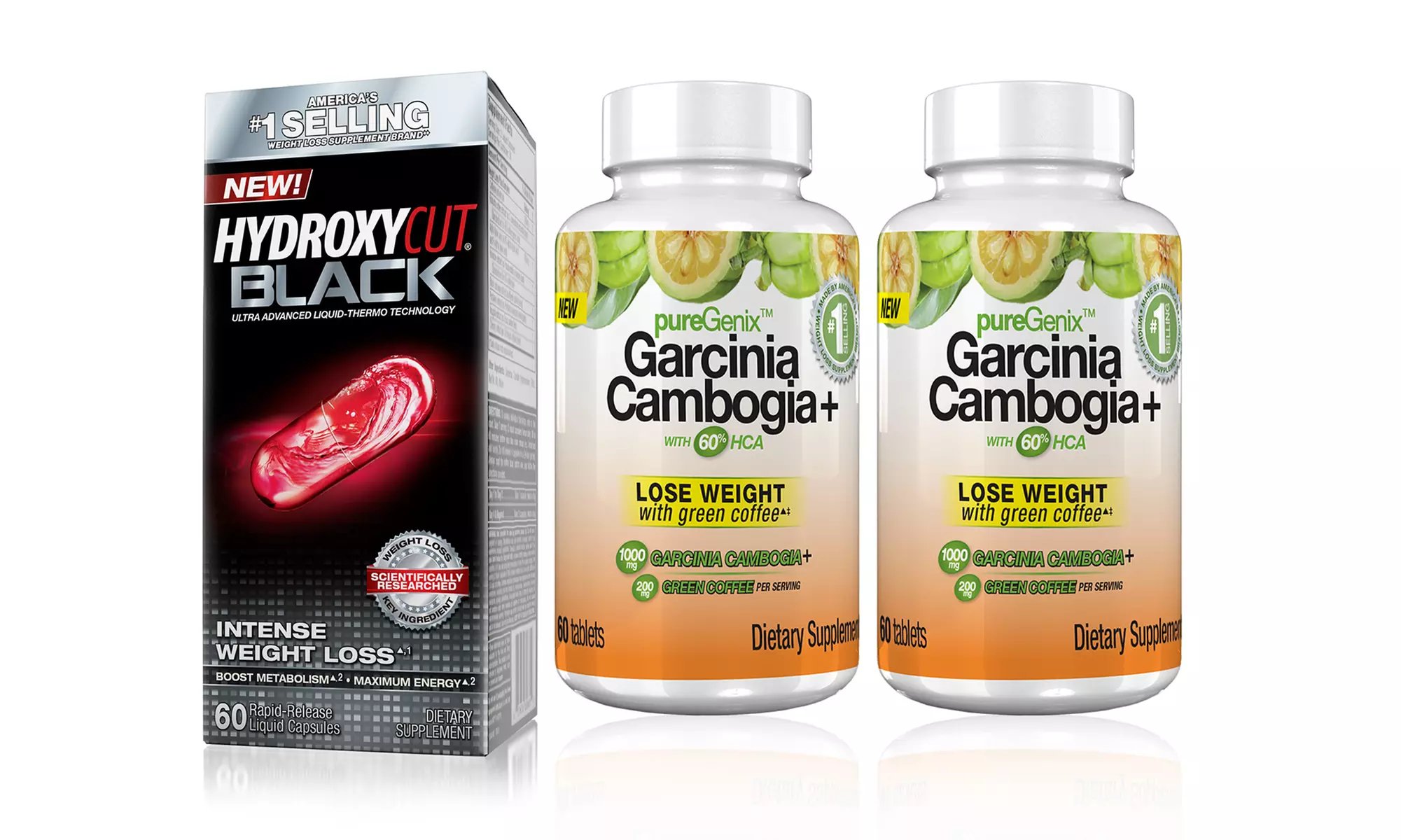 PureGenix Garcinia Cambogia (2-Pack) and Hydroxycut Black - Second Medium