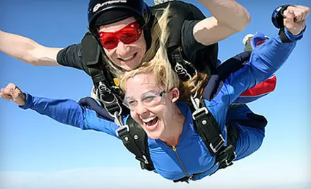Tandem Skydive Photo Shoot for One or Two with 50 Digital Images at Skydive Spaceland (Up to 45% Off) - Primary Image