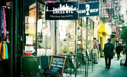 $89 for Lessons from New York City Chess Inc., $10 Toward Play & $10 Toward Merchandise at Village Chess Shop ($185 Value) - Primary Image