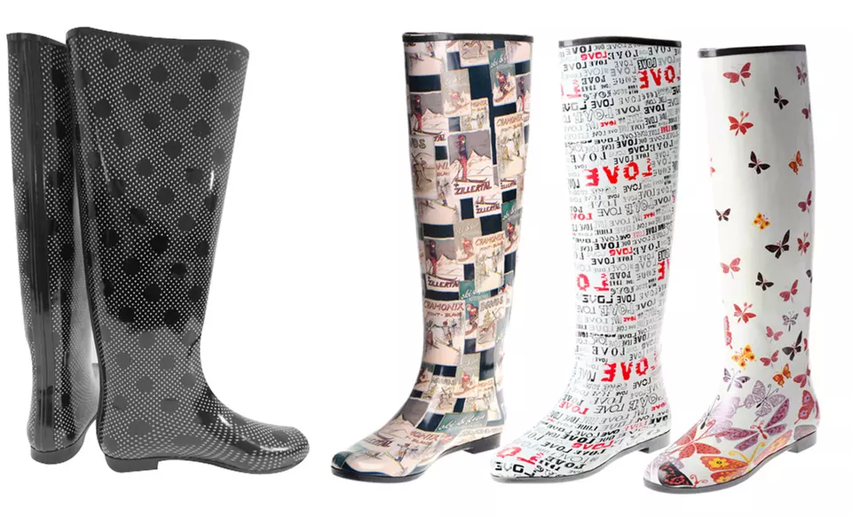 Henry Ferrera Tall Rain Boots. Multiple Designs Available. Free Returns. - Primary Image