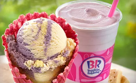 C$18 for Five Groupons, Each Good for C$6 Worth of Ice Cream and Treats at Baskin Robbins ($30 Total Value) - Primary Image