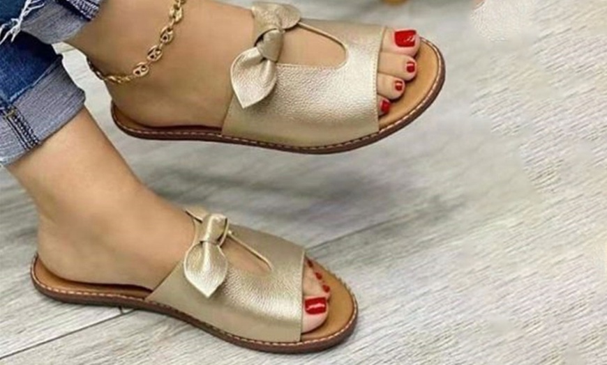 Image 4: Women’s Bow-Knot Open-toed Sandals