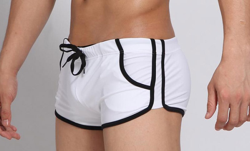 Image 3: Men's Slim Fit Swim Trunks