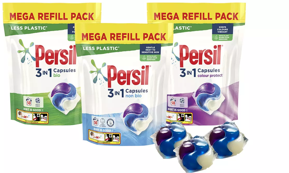 150 cápsulas detergentes Persil 3 en 1 - Primary Image