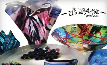 $18 for a Glass-Fusion Studio Session at U B the Artist ($37 Value) - Primary Image