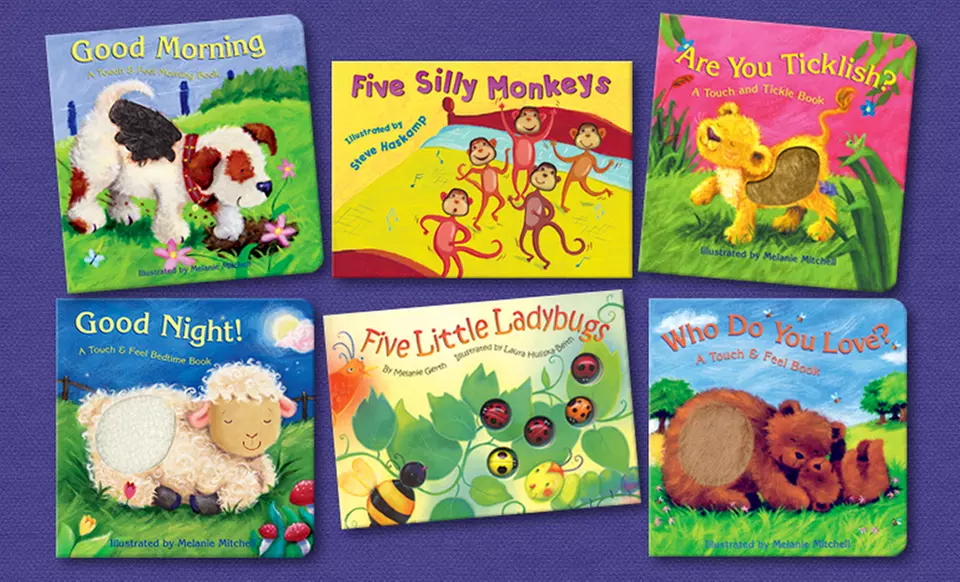 $19.99 for a Dalmatian Press Mini Touch n Feel 6 Book Bundle ($35.70 List Price). Free Shipping. - Primary Image