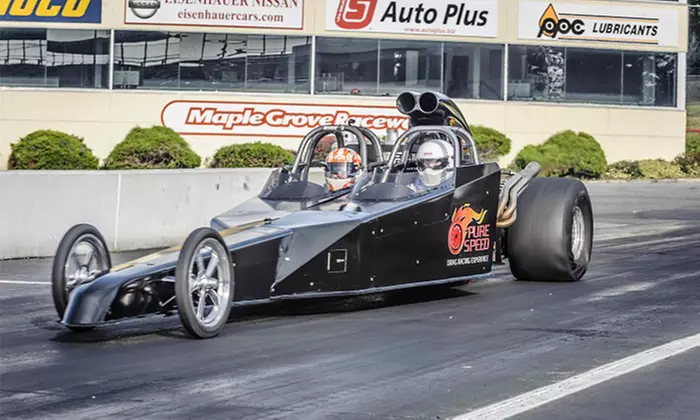 Dragster Ride-Along or Drive from Pure Speed Drag Racing Experience (Up to 31% Off). Four Options Available. - Primary Image
