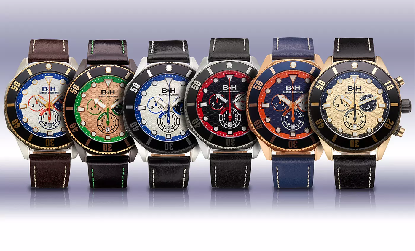 Brandt & Hoffman Dunbar Men's Swiss Chronograph Watch Collection - Primary Image