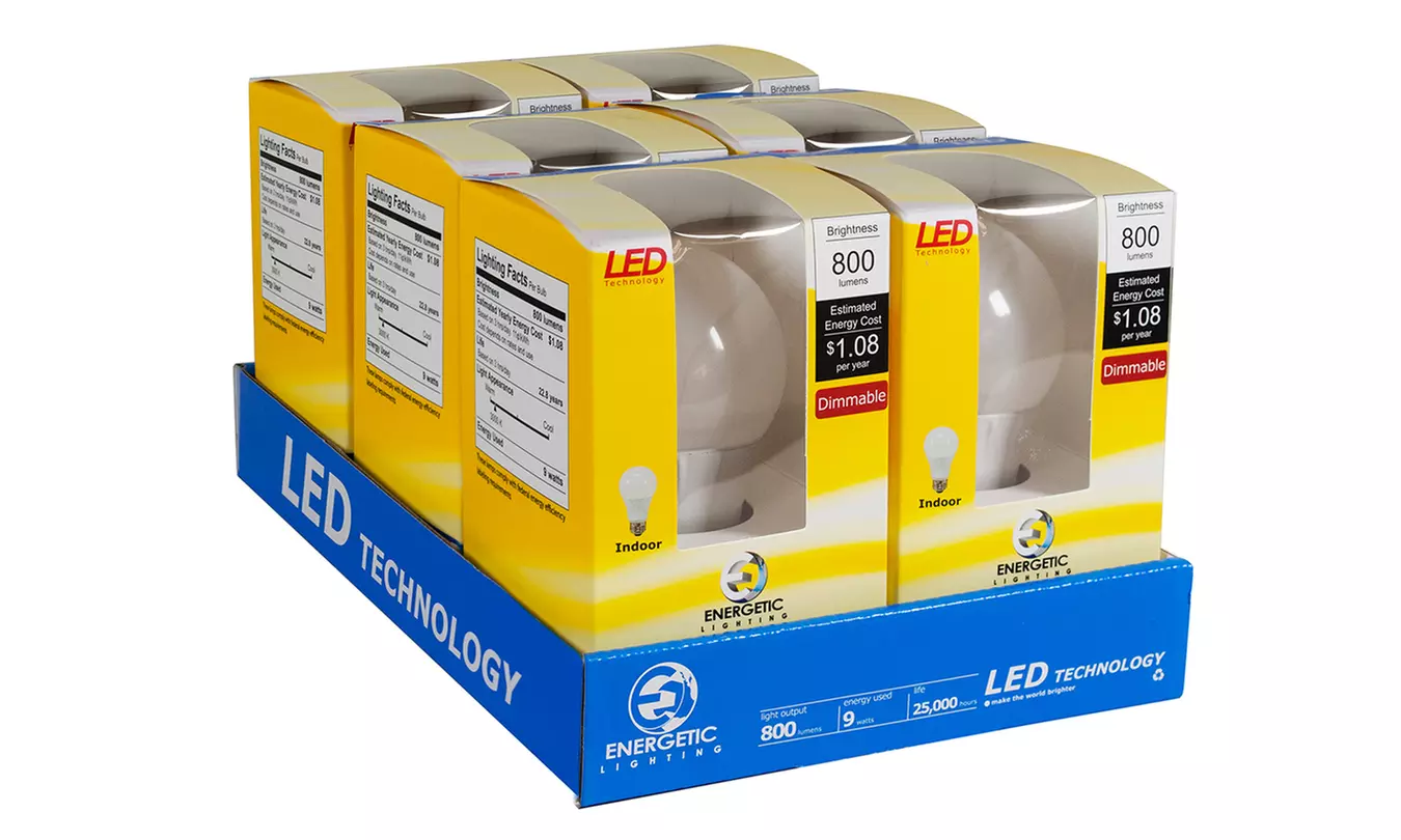 Energetic Lighting Dimmable or Standard LED Bulbs (6-Pack) - Second Medium