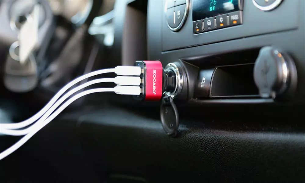 2-Pack of Kocaso High-Speed, 3-Port, 5.1-Amp, USB Car Charger for Tablets and Smartphones - Primary Image
