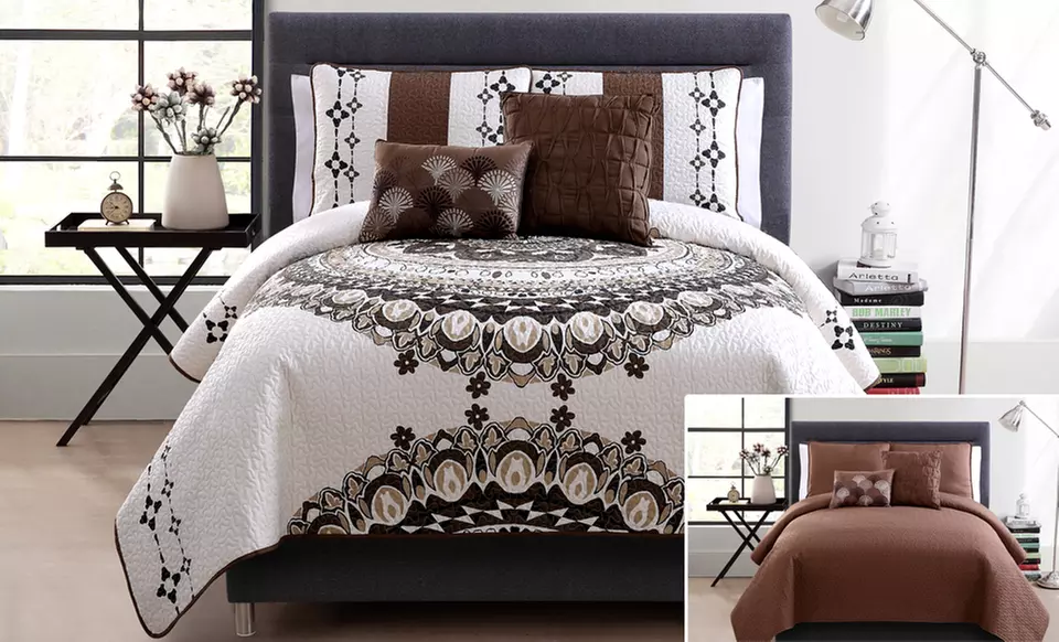 5-Piece Marrakech Reversible Quilt Set - Second Medium