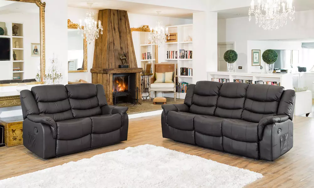 Carmona 3 + 2 Leather Recliners in Choice of Colour for £599.99 With Free Delivery (71% Off) - Image 6
