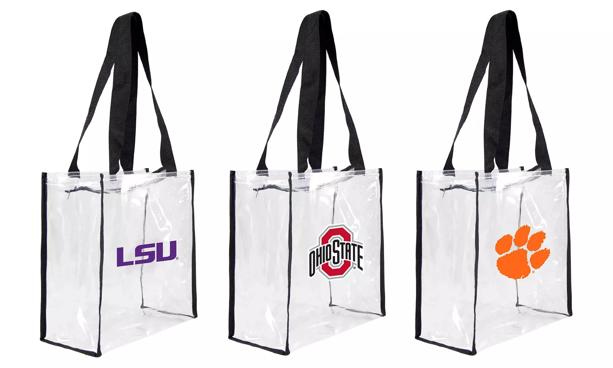 Little Earth NCAA Clear Square Stadium Tote - Primary Image