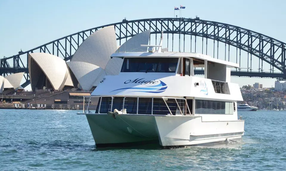 $1,799 (+ Minimum $500 Bar Spend) for 3-Hr Sydney Harbour Catamaran Cruise for 70 Ppl with Magic Cruises (Up to $3,200) - Primary Image